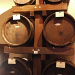 wooden barrels